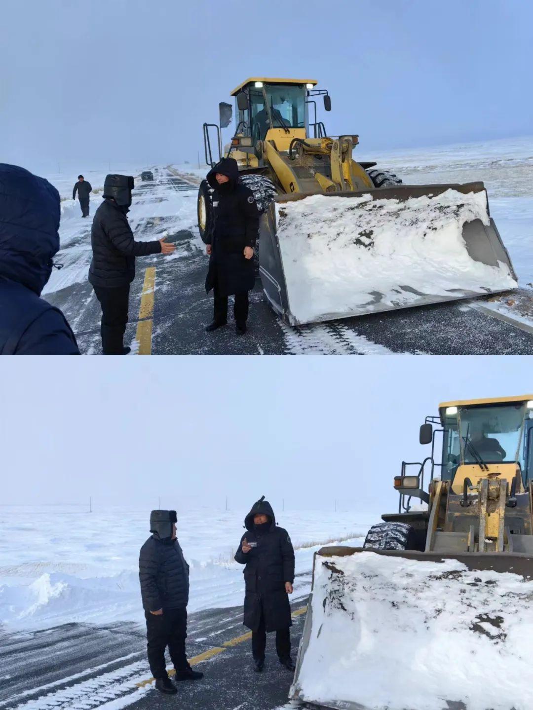 管委会主任常胜深入一线督导农村公路清雪工作
